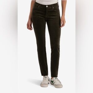 Kut from the Kloth Diana Skinny Forest Green Corduroy Pants